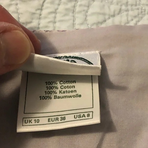 Vintage Laura Ashley lilac floral print prairie cottage dress. Size 8. - Picture 7 of 14